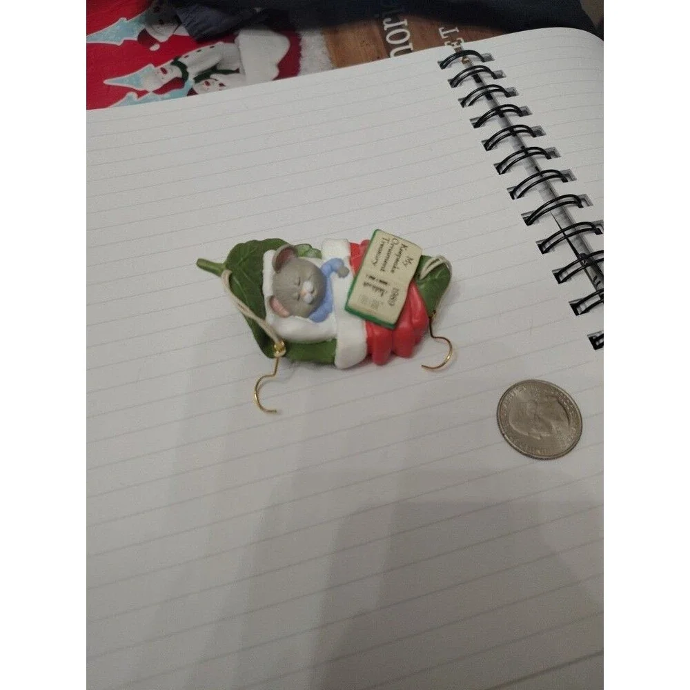 VTG 1989 Hallmark Christmas CLUB Ornament COLLECT a DREAM With Mouse